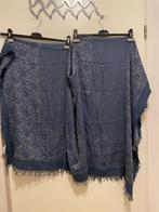 Romano shawls blauw, Kleding | Dames, Mutsen, Sjaals en Handschoenen, Romano, Verzenden, Zo goed als nieuw, Sjaal