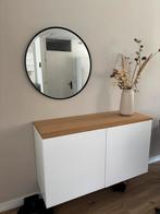 Ikea Besta kast met blad en ophangbeugel, Ophalen, Zo goed als nieuw, 25 tot 50 cm, Met deur(en)