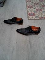 Van Lier & Manfield Herenschoenen Leer, Zwart, Van Lier, Ophalen of Verzenden, Gedragen