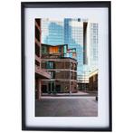 Rotterdam Poster kop van zuid met Lijst, Ophalen of Verzenden, Zo goed als nieuw, Foto of Poster, Minder dan 50 cm