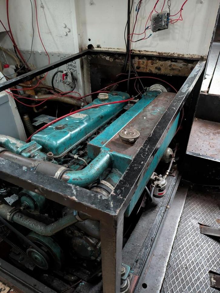 Scheepsmotor DAF 475  kompleet met keerkoppeling, Watersport en Boten, Buiten- en Binnenboordmotoren, Gebruikt, Diesel, 10 tot 30 pk