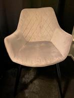 2 velours grijze stoelen ZGAN, Ophalen, Twee, Zo goed als nieuw, Stof