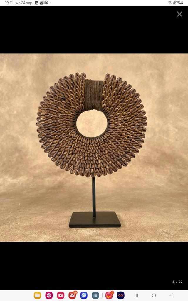 Totai Stam Nassa Schelpen Ornamenten, ketting. Nieuw Guinea., Antiek en Kunst, Kunst | Niet-Westerse kunst, Ophalen of Verzenden