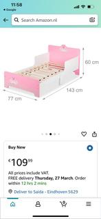 Toddler bed pink so good as new, Ophalen, Zo goed als nieuw, 180 cm of meer