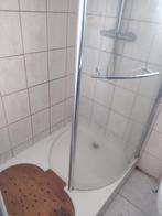 Badkamer douchebak met gebogennscherm, Ophalen