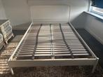 IKEA Bed 140x200, Ophalen, Gebruikt, Wit, Tweepersoons