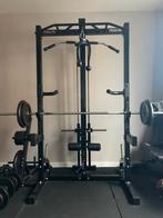 Complete Fitness Halfrack met Gewichten, Accessoires, Vloer, Sport en Fitness, Krachtstation, Armen, Ophalen of Verzenden, Zo goed als nieuw