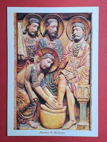 Voetwassing door Jezus - Dom van Modena, eind 12e eeuw beschikbaar voor biedingen