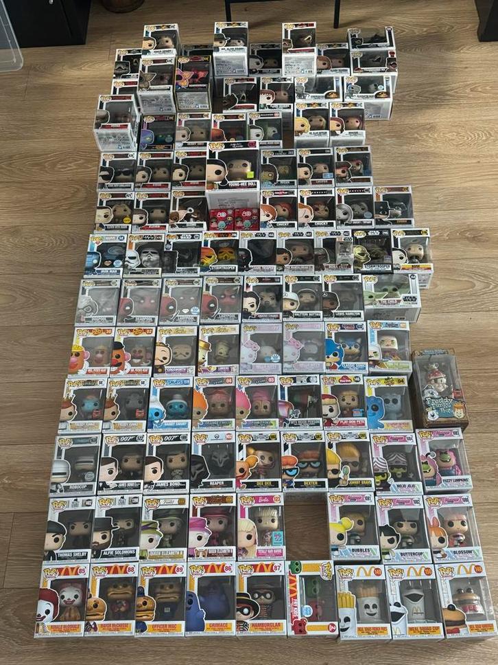 Funko Pop Collectie - 104 Stuks! Zeldzaam!, Verzamelen, Poppetjes en Figuurtjes, Zo goed als nieuw, Ophalen
