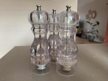 Set van 3 transparante kruidenmolens – HEMA beschikbaar voor biedingen