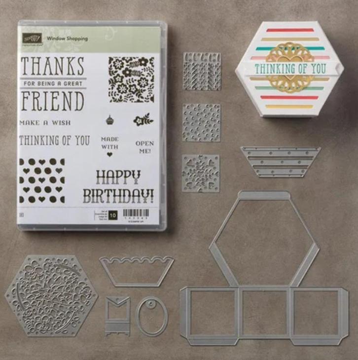 Stampin' Up! bundel Window Shopping, Hobby en Vrije tijd, Kaarten | Zelf maken, Gebruikt, Overige typen, Overige thema's, Ophalen of Verzenden