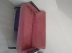 Bankje tweezit velvet roze, Huis en Inrichting, Ophalen, Gebruikt, Tweepersoons, 75 tot 100 cm