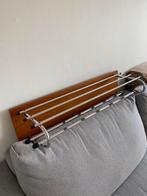Retro vintage kapstok teak chroom, Wandkapstok, Ophalen of Verzenden, Zo goed als nieuw, Minder dan 100 cm