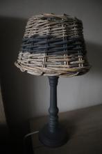 2 tafel lampjes met rieten kap, Minder dan 50 cm, Gebruikt, Ophalen