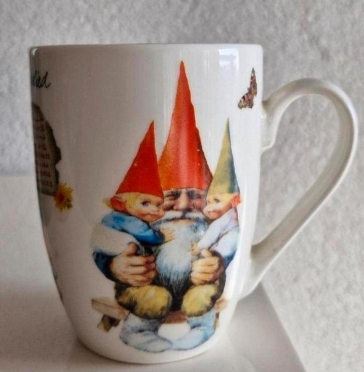 Beker David de Kabouter, Huis en Inrichting, Keuken | Servies, Zo goed als nieuw, Kop(pen) en/of Schotel(s), Overige stijlen, Ophalen of Verzenden