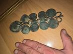 Zeer grote mantel fibulae, Sieraden, Tassen en Uiterlijk, Manchetknopen, Ophalen of Verzenden, Zo goed als nieuw, Overige materialen
