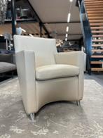 Nieuwstaat Leolux Dolcinea fauteuil off white design stoel, Huis en Inrichting, Fauteuils, Ophalen of Verzenden