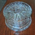 Antieke glazen waxinelicht rechaud/ warmhouder, 9 cm hoog, Antiek en Kunst, Ophalen