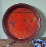 Antiek Chinees dienblad, rond, Antiek en Kunst, Ophalen of Verzenden