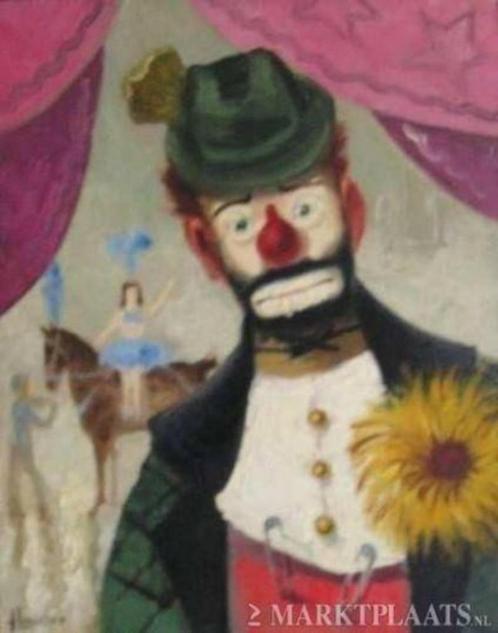 ==USA == Harold C Landaker 1892-1966 == in het circus==, Antiek en Kunst, Kunst | Schilderijen | Klassiek, Ophalen of Verzenden