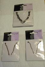 3x Ketting schakels - roodkoper - zie advertentietekst, Verzenden, Nieuw, Overige typen