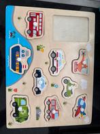 Houten Puzzel Voertuigen, Kinderen en Baby's, Speelgoed | Houten speelgoed, Ophalen of Verzenden, Gebruikt, Overige typen