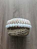 NIEUW schelpen mandje MoonTreasures, Ophalen of Verzenden, Nieuw, Rond, Riet