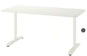 Ikea Bekant Bureau - Wit, In Hoogte Verstelbaar - afbeelding 3