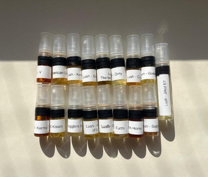 Lush niche parfum discovery set samples proefjes, Sieraden, Tassen en Uiterlijk, Uiterlijk | Parfum, Nieuw, Verzenden