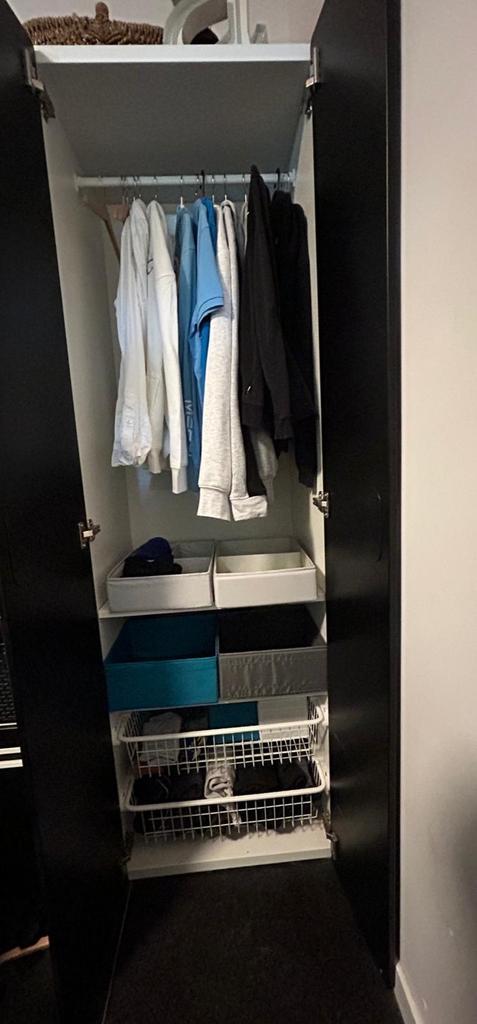 2 Smastad kledingkasten en 2 Smastad bankjes, Huis en Inrichting, Kasten | Kledingkasten, Gebruikt, 150 tot 200 cm, 50 tot 100 cm