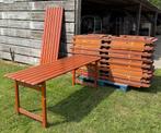 Houten klaptafel biertafel stapelbaar inklapbaar robuust hou, Ophalen, Gebruikt, Inklapbaar, Rechthoekig