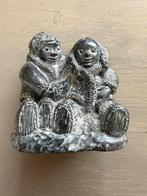 Vintage Wolf Original Speksteenbeeldjes Eskimo's Canada, Ophalen of Verzenden