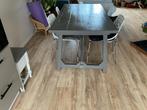 Grijze eettafel, Huis en Inrichting, Ophalen, Gebruikt