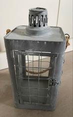 Metalen Lantaarn met Deurtje - Binnen/Buiten, Ophalen, Grijs, Metaal, 25 tot 50 cm