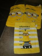 4 washandjes minions, Ophalen of Verzenden, Zo goed als nieuw, Geel, Overige typen