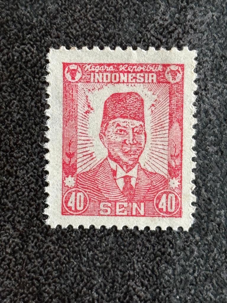 1946 ZBL Sumatra 22, 40 sen rood, Soekarno POSTFRIS, Ophalen of Verzenden, Postfris, Nederlands-Indië