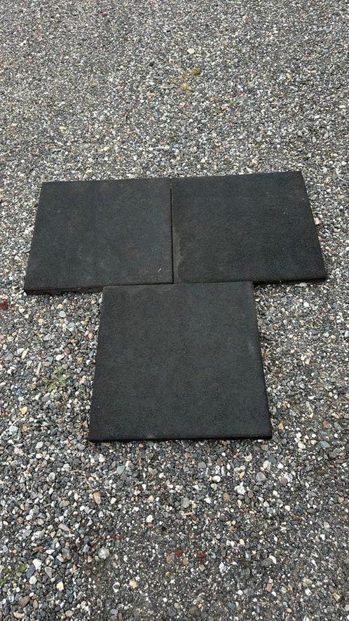 Rubberen tegels 49x49x5 speeltoestel dak ed ruim 25m2, Tuin en Terras, Tegels en Klinkers, Gebruikt, Overige typen, Rubber, 10 m² of meer