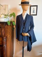 Three piece suit vintage, Kleding | Heren, Kostuums en Colberts, Ophalen of Verzenden, Zo goed als nieuw, Maat 48/50 (M), Blauw