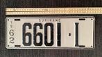 Suriname kentekenplaat 1962, Ophalen of Verzenden, Gebruikt, Auto's