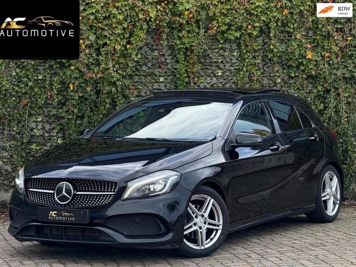 Mercedes-Benz A-klasse 200 AMG-Line Pano/Automaat/Leder, Auto's, Mercedes-Benz, Bedrijf, Te koop, A-Klasse, ABS, Airbags, Airconditioning