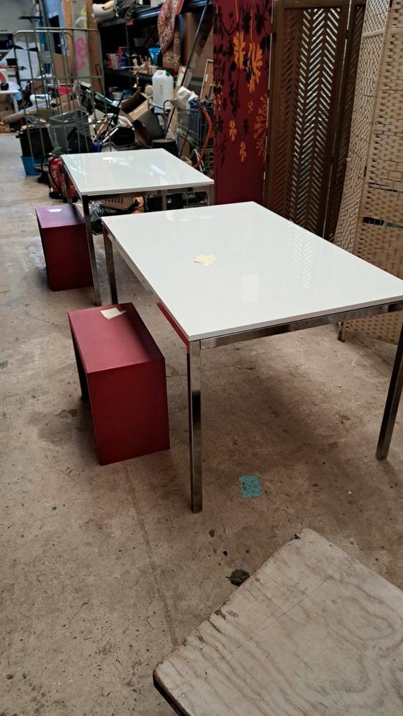 IKEA TORSBY tafel - hoogglans wit, Huis en Inrichting, Tafels | Eettafels, 50 tot 100 cm, Rechthoekig, Ophalen of Verzenden