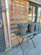 Bistro tafel., Tuin en Terras, Ophalen, Gebruikt, Rechthoekig, Hout