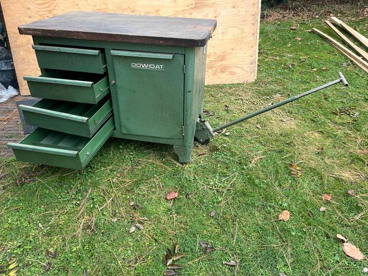 Dowidat Werkbank met Kast en Lades, Antiek en Kunst, Antiek | Gereedschap en Instrumenten, Ophalen