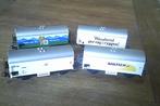 Marklin HO 4 Koelwagons - Reclamewagons 4415 - 4485 - 4566, Hobby en Vrije tijd, Modeltreinen | H0, Wisselstroom, Gebruikt, Wagon