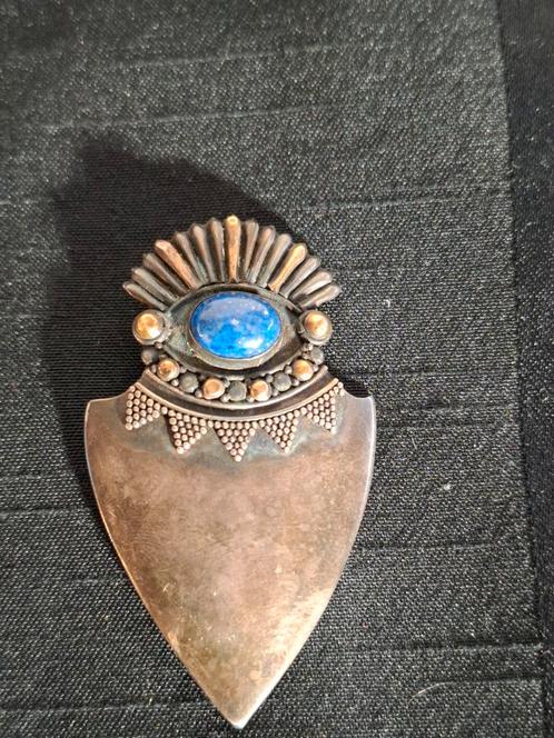 Zilveren art deco broche., Sieraden, Tassen en Uiterlijk, Broches, Gebruikt, Zilver, Zilver, Ophalen of Verzenden
