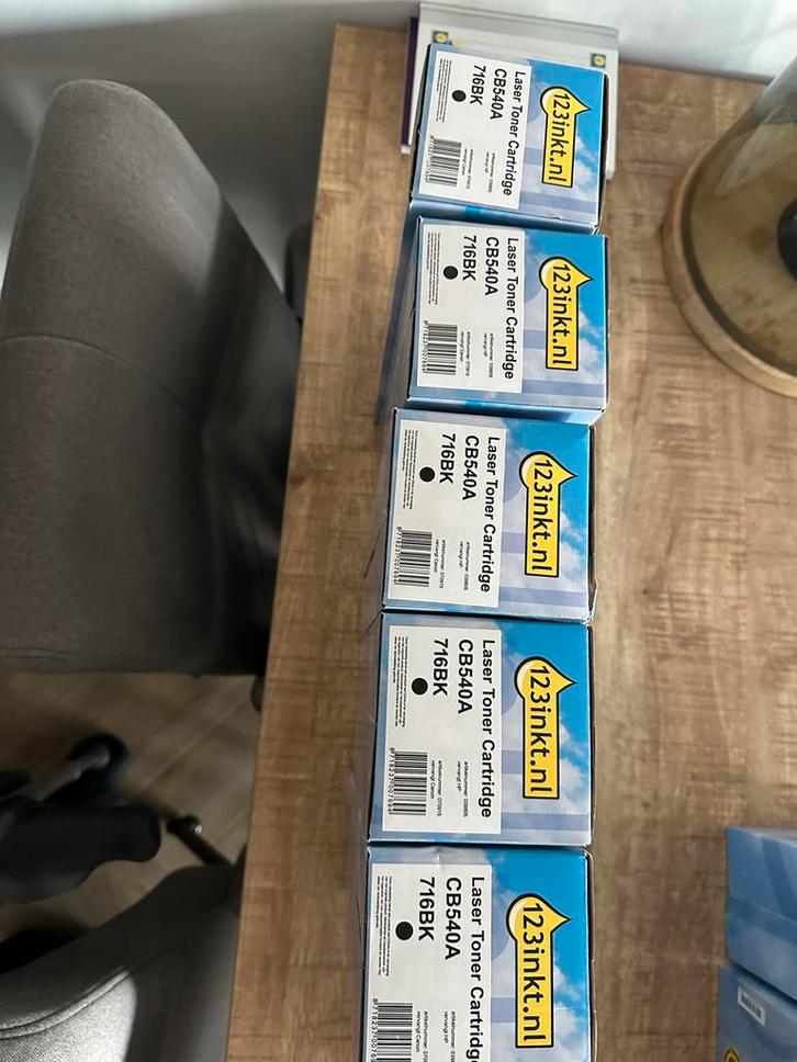 5x 123inkt Laser Toner Cartridge Zwart, Computers en Software, Printerbenodigdheden, Nieuw, Toner, Ophalen of Verzenden