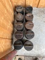 Gietijzeren gewichten uit de oude molen, Ophalen
