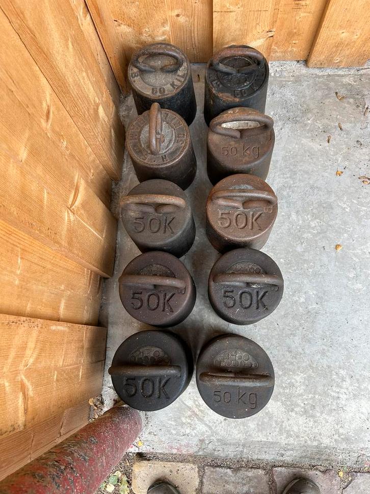 Gietijzeren gewichten uit de oude molen, Antiek en Kunst, Antiek | Gereedschap en Instrumenten, Ophalen