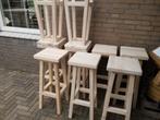 BarKrukken evt met statafel, 4 krukken, Ophalen, Nieuw, Hout