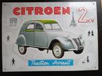 Citroen 2CV  Emaille Metalen Prent, Ophalen of Verzenden